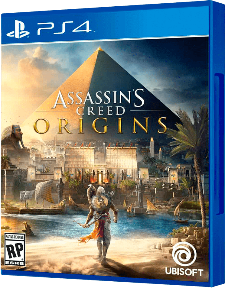 Assassins Creed Origins P S4 Cover Art PNG Image