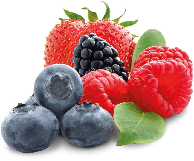 Assorted Berries Transparent Background PNG Image