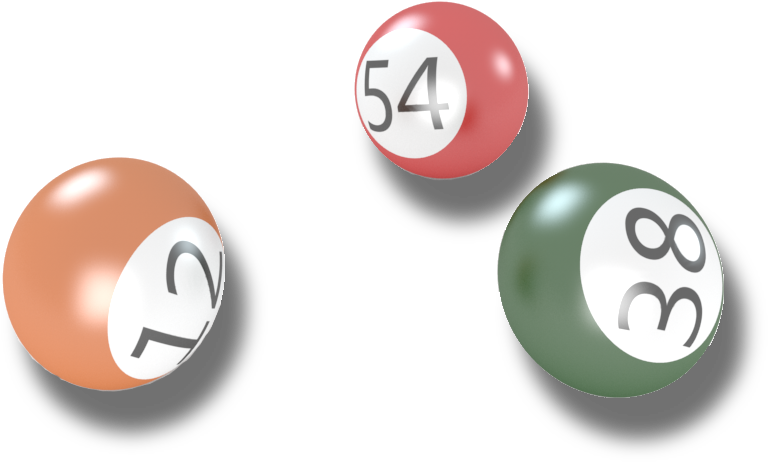 Assorted Bingo Balls Numbers PNG Image