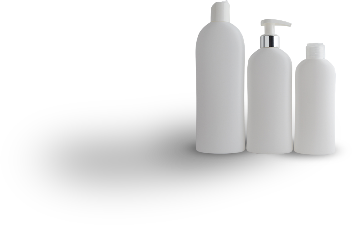 Assorted Blank Plastic Bottles PNG Image