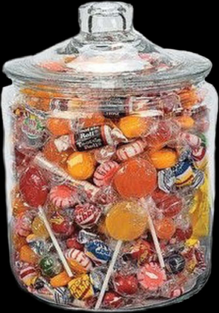 Assorted Candy Jar PNG Image