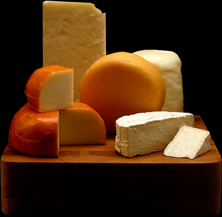 Assorted Cheese Selection PNG Image