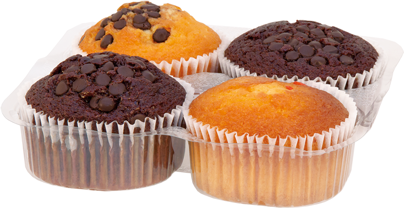 Assorted Chocolate Chip Muffins PNG Image