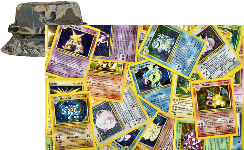 Assorted Classic Pokemon Cards Collection PNG Image