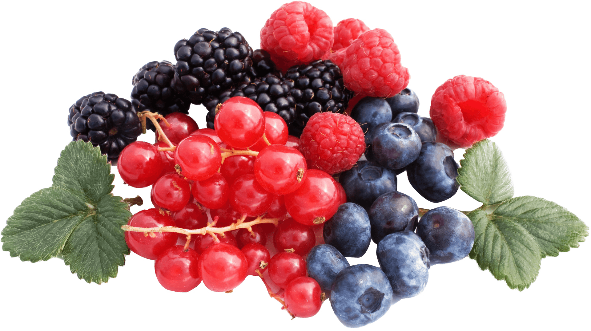 Assorted Fresh Berries Transparent Background PNG Image