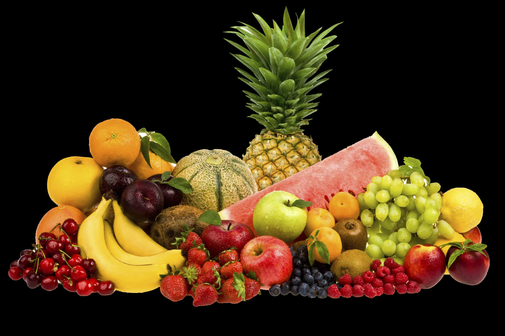 Assorted Fresh Fruit Selection PNG Image