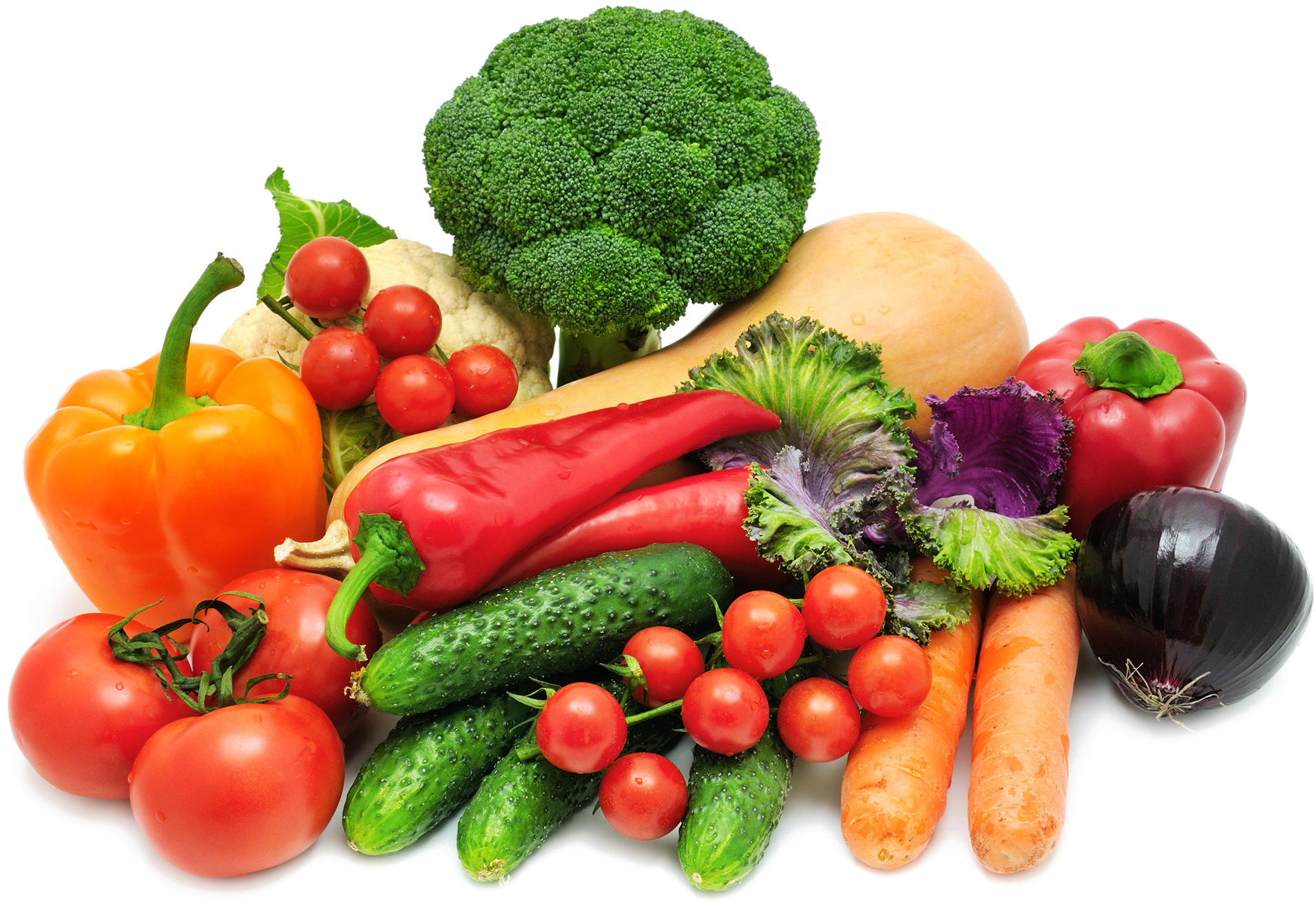 Assorted Fresh Vegetables Selection PNG Image