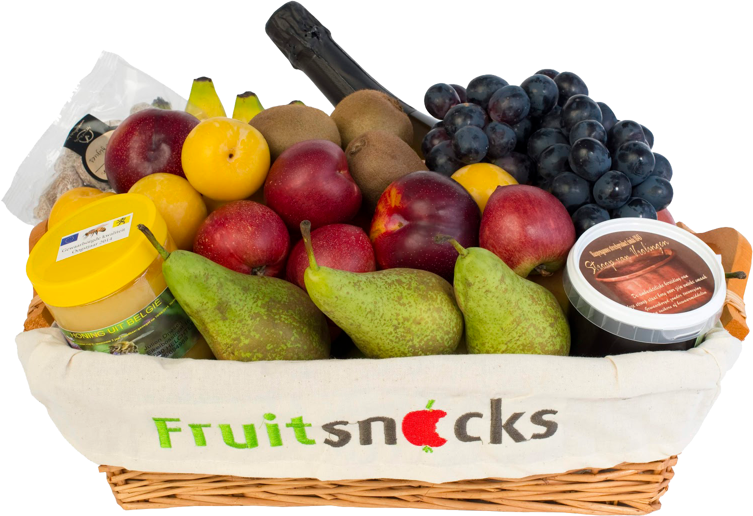 Assorted Fruit Basket Deluxe PNG Image