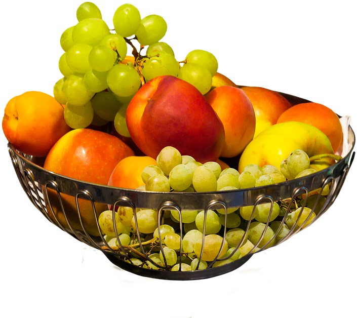 Assorted Fruit Basket PNG Image