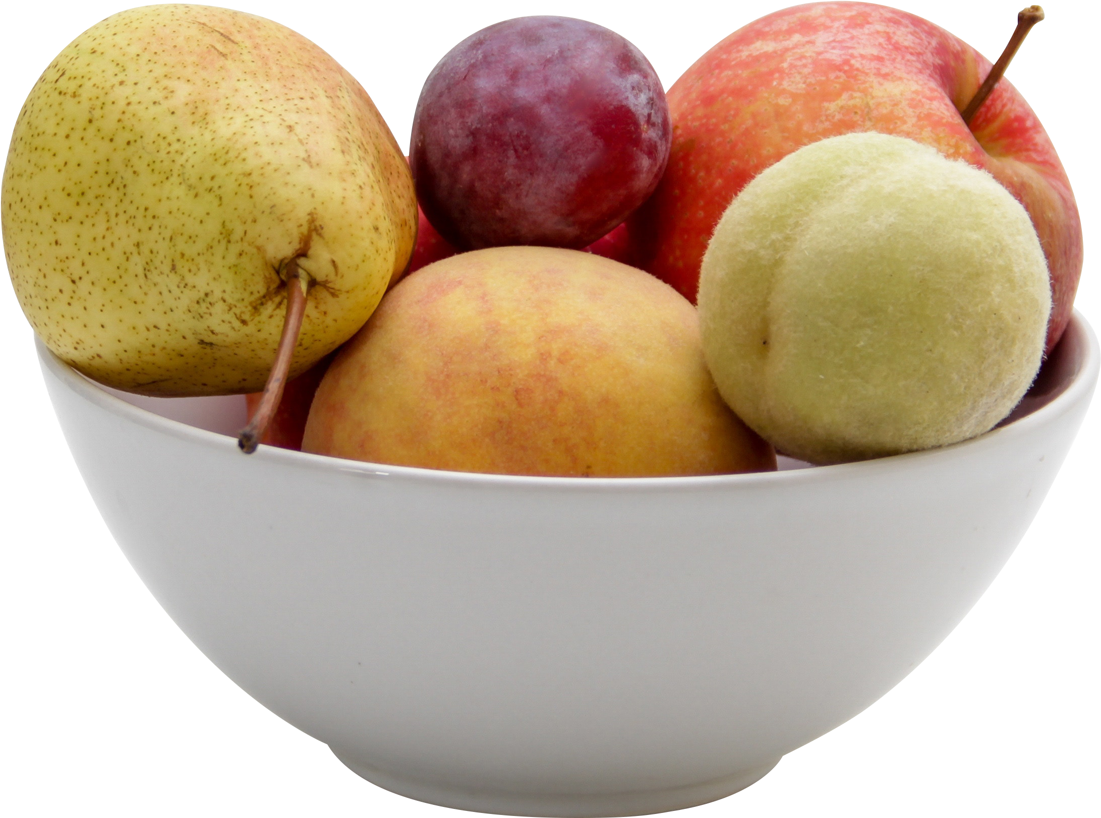 Assorted Fruit Bowl Selection PNG Image