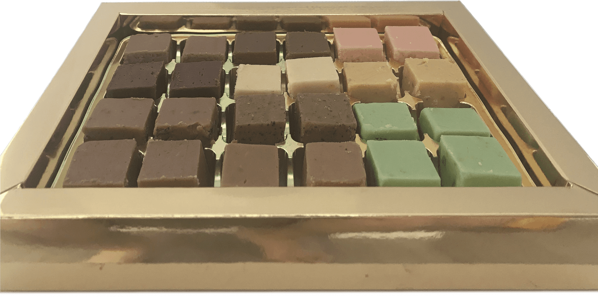 Assorted Gourmet Chocolates Box PNG Image