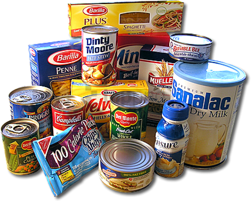 Assorted Grocery Items Collection PNG Image