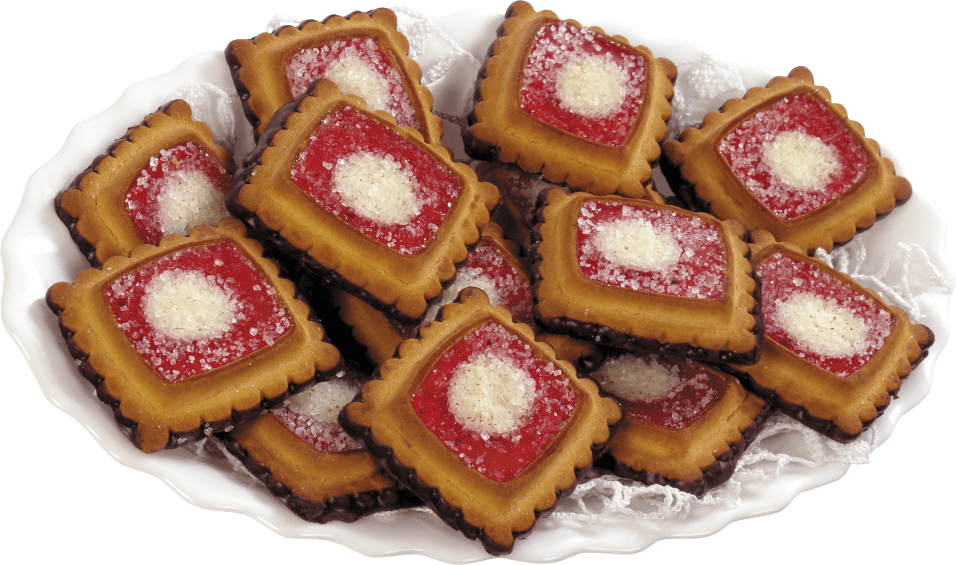 Assorted Jam Biscuits PNG Image