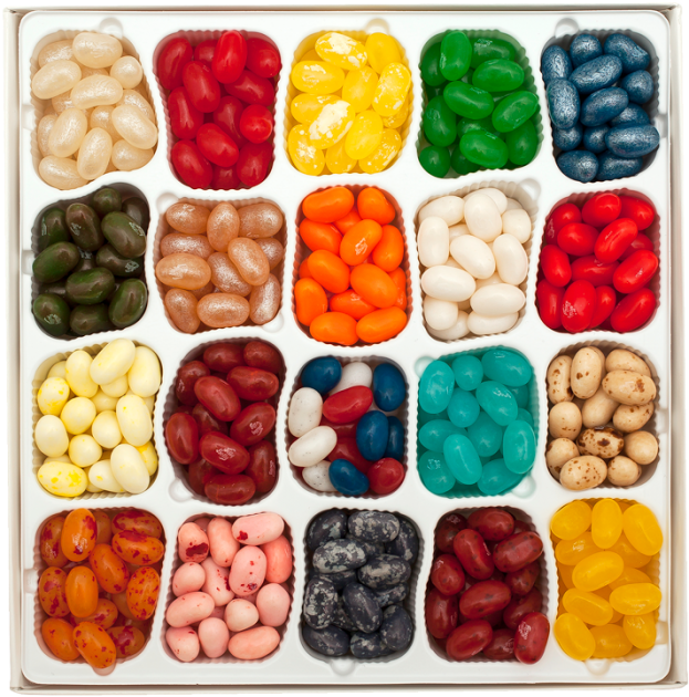 Assorted Jelly Beans Collection PNG Image