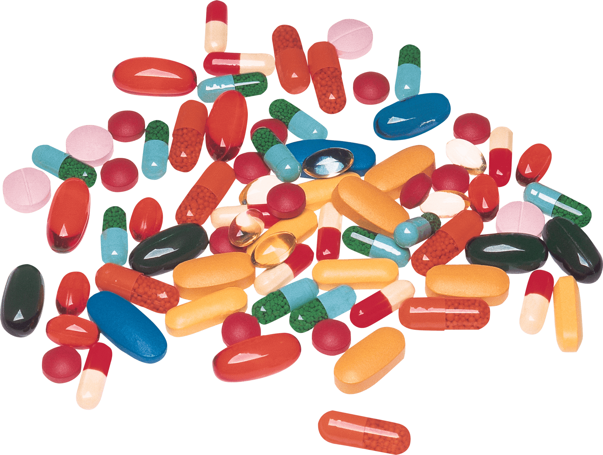 Assorted Medication Pills PNG Image