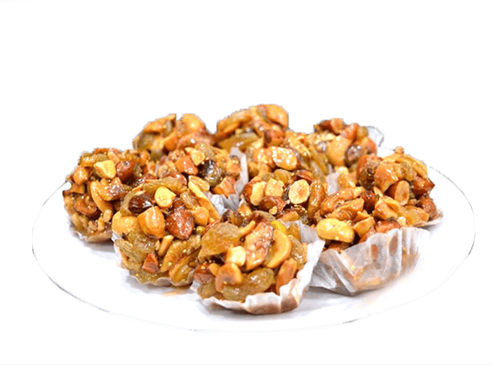 Assorted Nut Brittle Dry Fruits Snack PNG Image