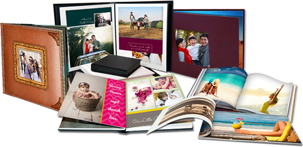 Assorted Photo Albums Collection PNG Image