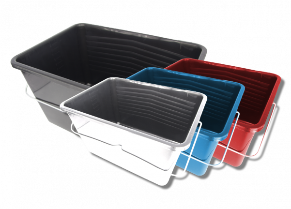 Assorted Plastic Buckets Collection PNG Image