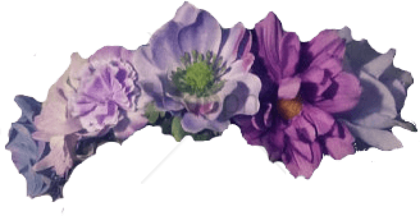 Assorted Purple Flowers PNG Image