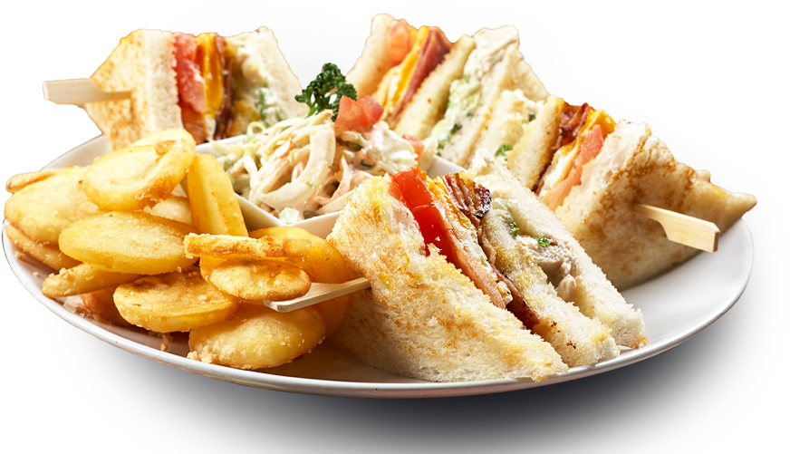 Assorted Sandwich Platterwith Sides PNG Image