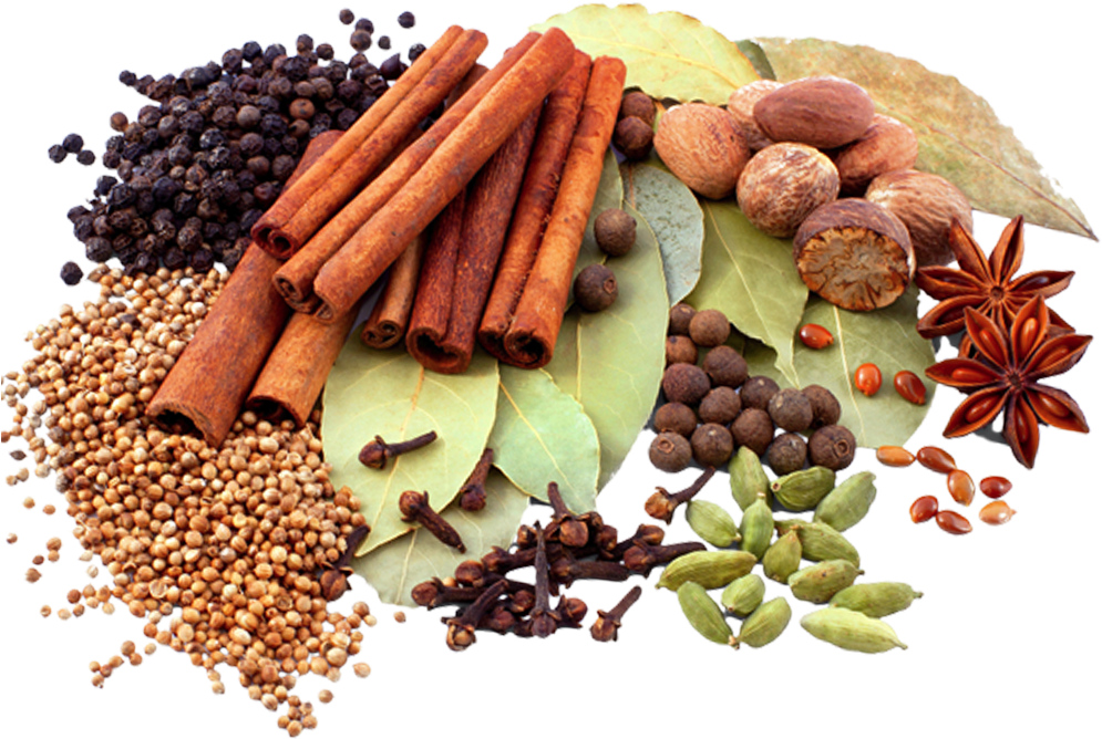 Assorted Spices Collection PNG Image