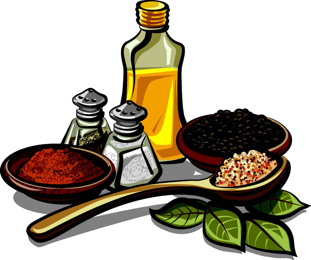 Assorted Spicesand Condiments PNG Image