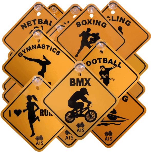 Assorted Sports Road Signs Collection PNG Image