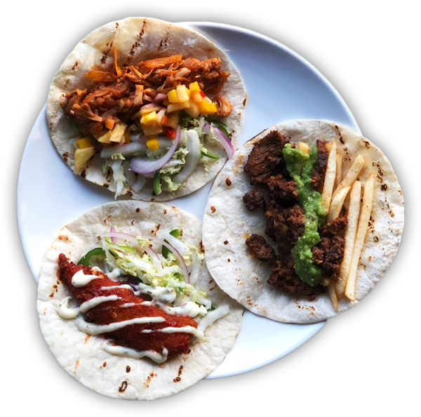 Assorted Tacos Plate PNG Image