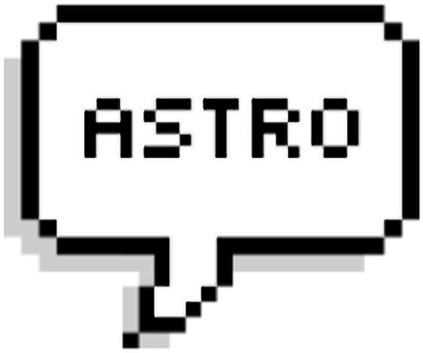 Astro Boy Pixel Art Logo PNG Image