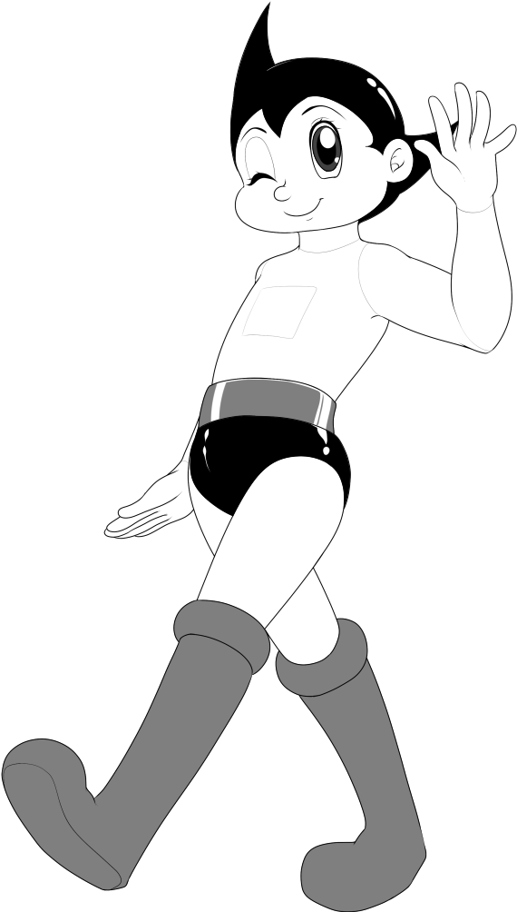 Astro_ Boy_ Waving_ Hello PNG Image