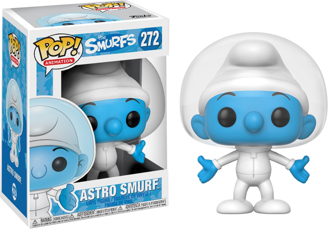 Astro Smurf Funko Pop Vinyl Figure PNG Image