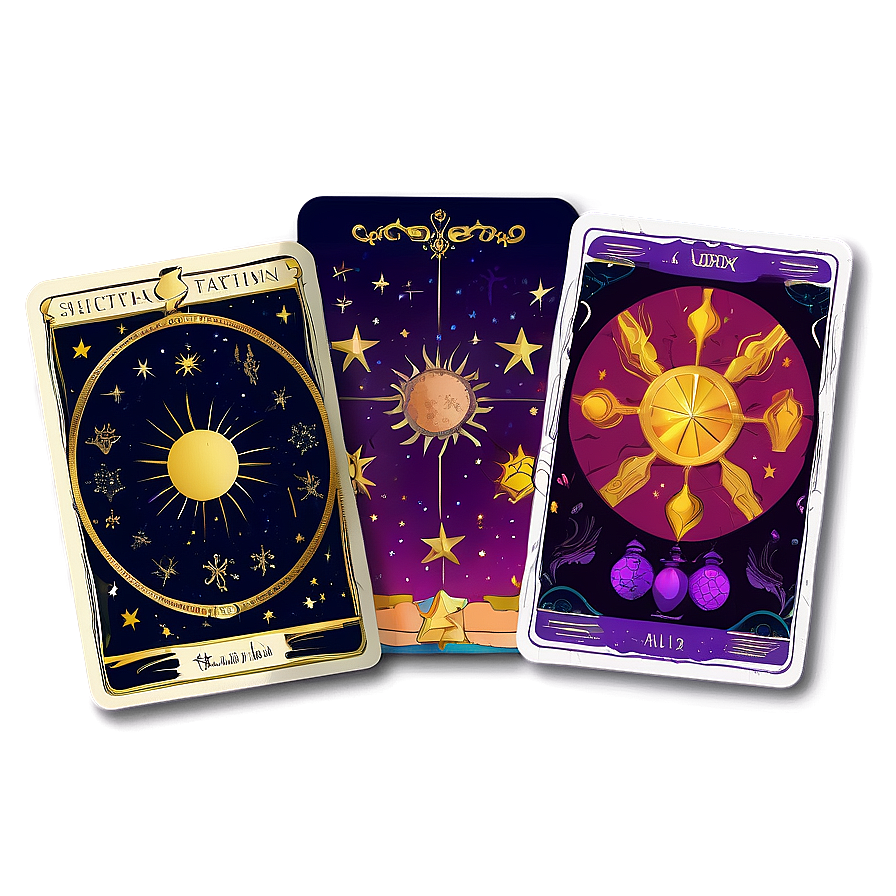 Astrology Tarot Set Png Pen30 PNG Image