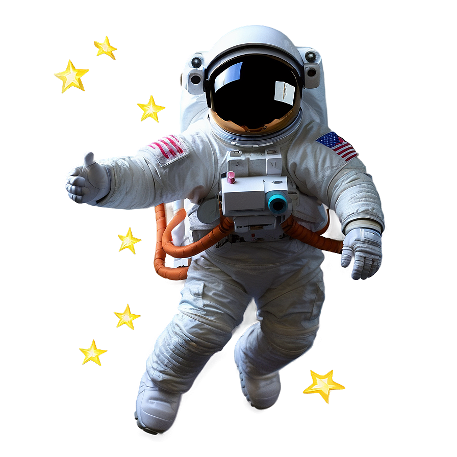 Astronaut And Stars Png 21 PNG Image