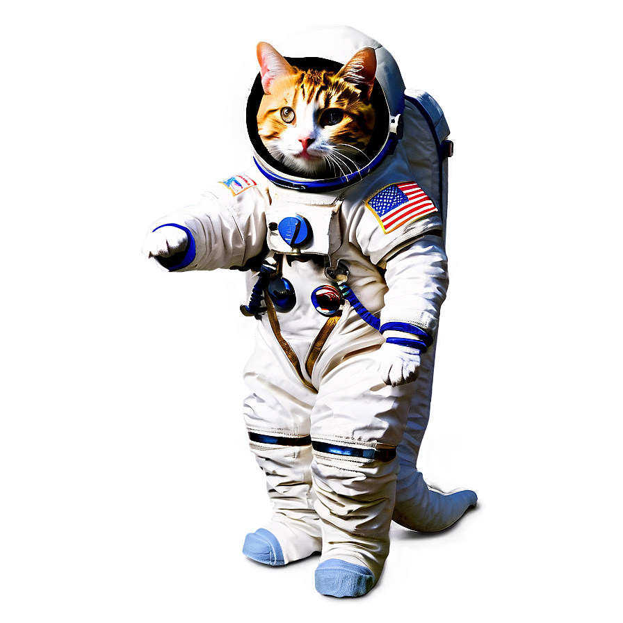 Astronaut Cat Png Goc PNG Image