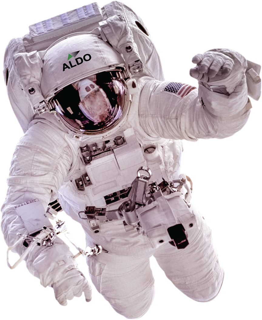 Astronaut Spacewalk Pointing PNG Image