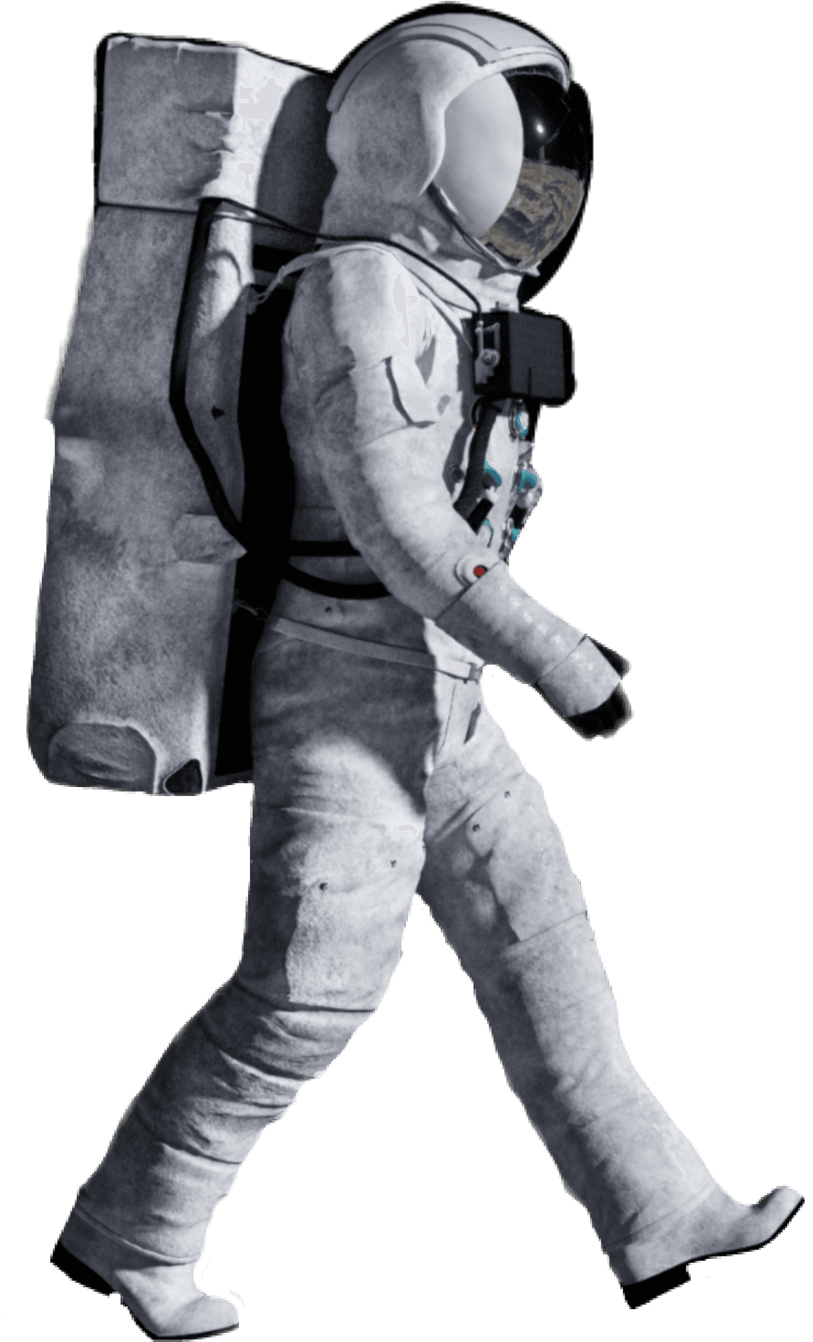 Astronaut Walking Space Suit PNG Image