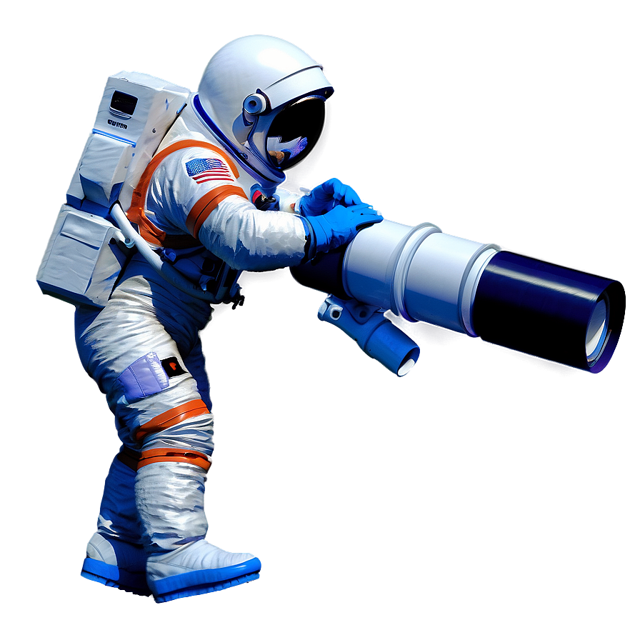 Astronaut With Telescope Png 05212024 PNG Image