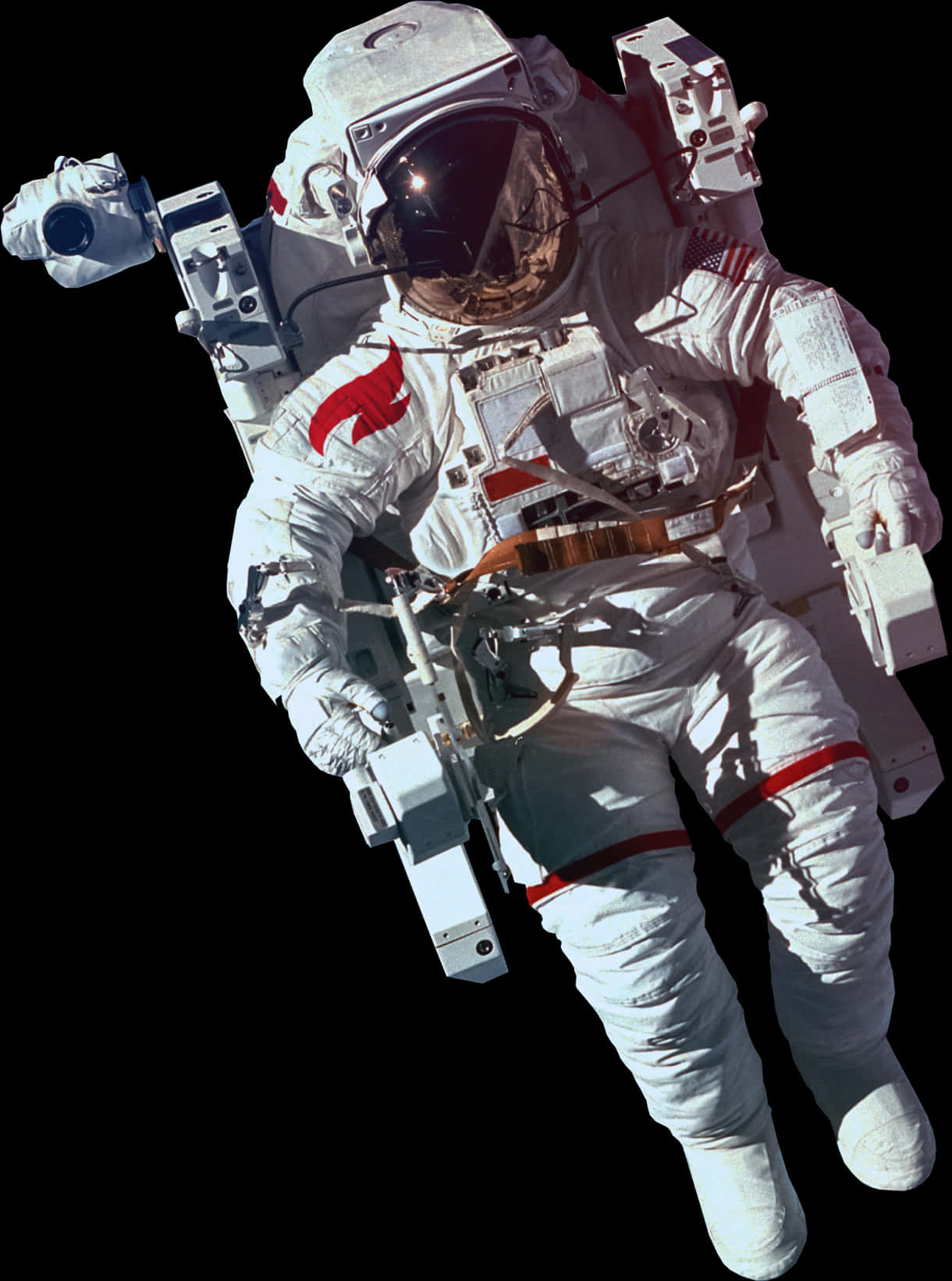 Astronautin Spacewalk PNG Image