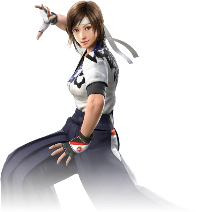 Asuka Kazama Tekken Character Pose PNG Image