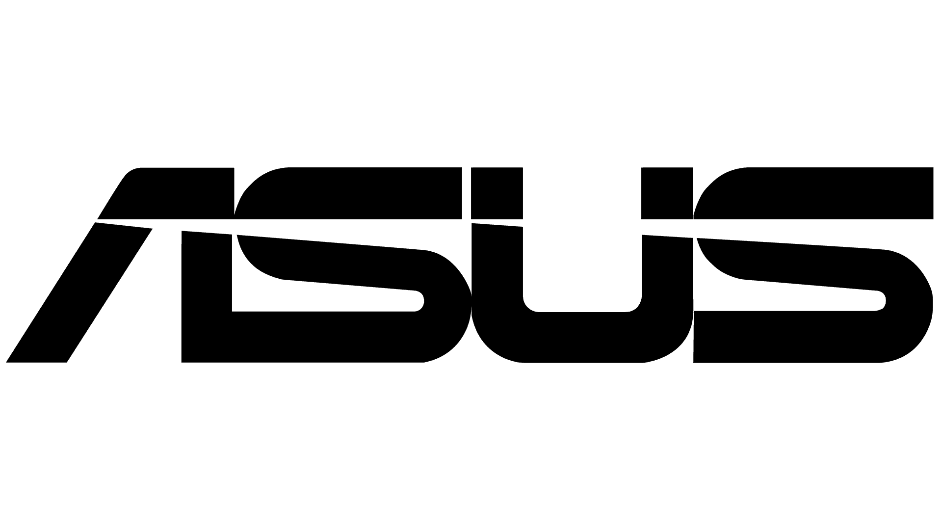 Asus Company Logo Blackon Gray Background PNG Image