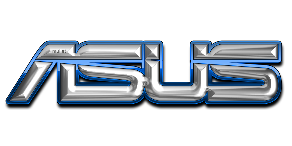 Asus Logo Metallic Design PNG Image