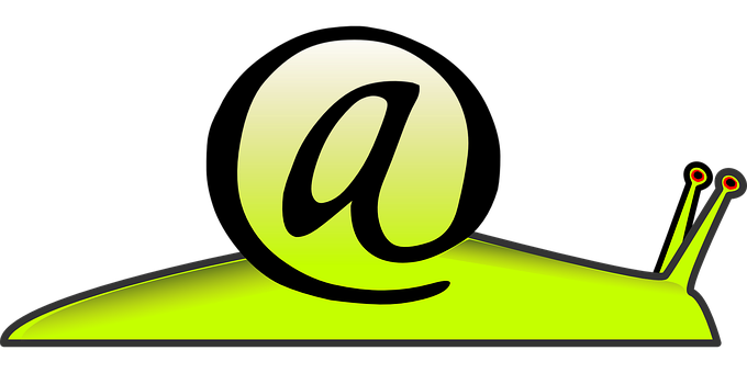 At Symbol Snail Graphic PNG Image