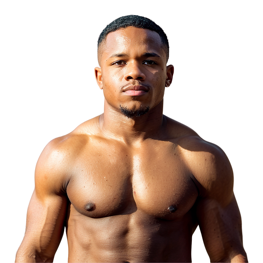 Athletic Man Portrait PNG Image