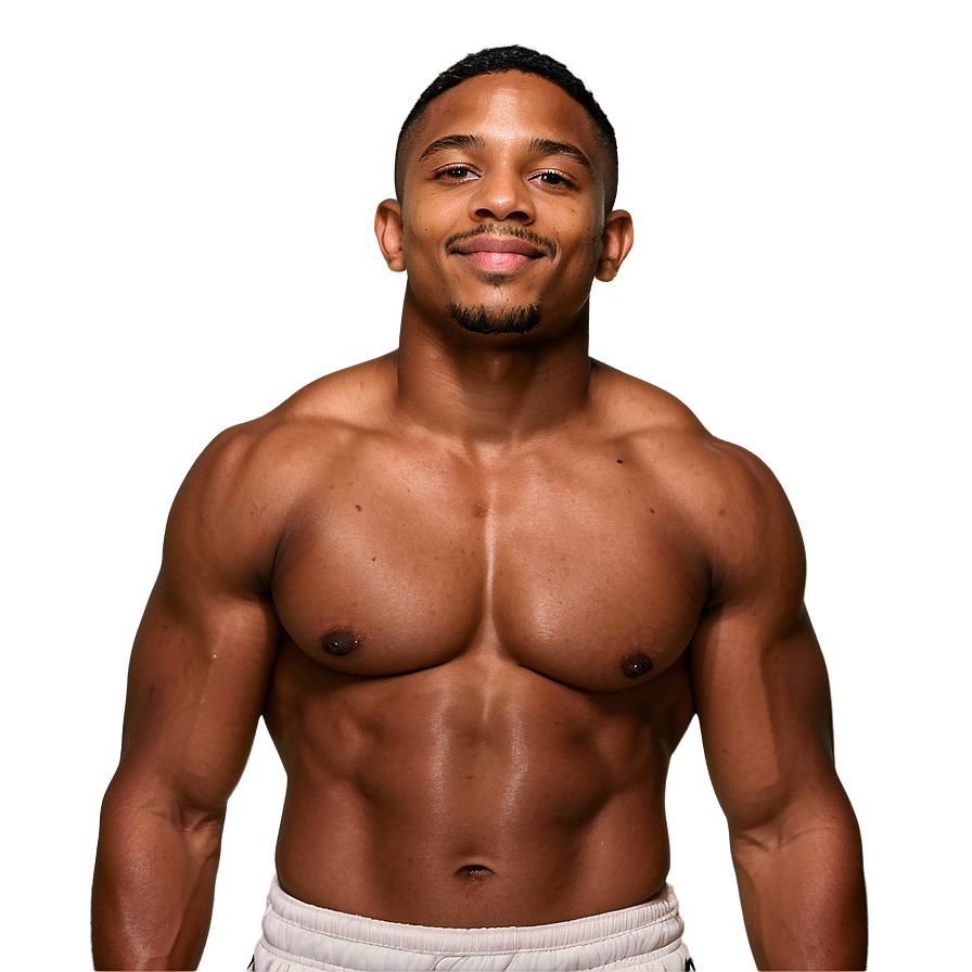 Athletic Man Portrait PNG Image