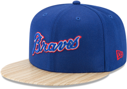 Atlanta Braves Blue Capwith Logo PNG Image