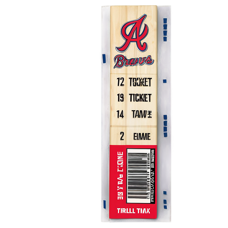 Atlanta Braves Game Ticket Png 51 PNG Image