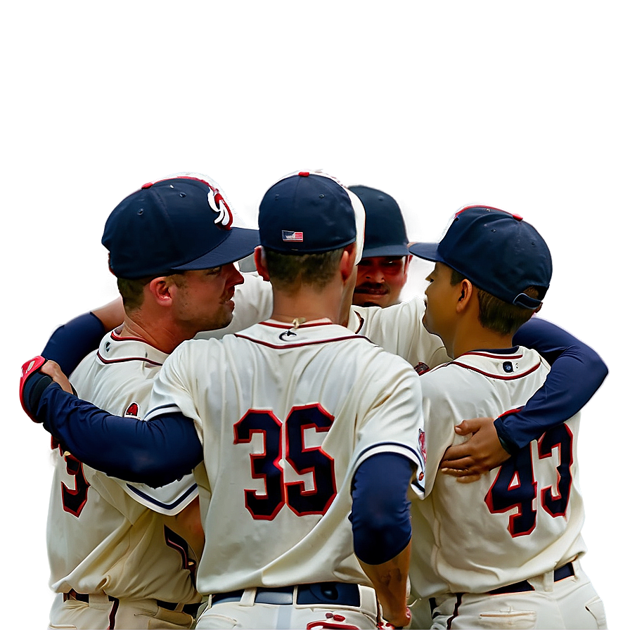 Atlanta Braves Team Huddle Png 05212024 PNG Image