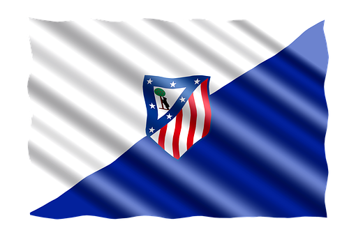 Atletico Madrid Flag Waving PNG Image