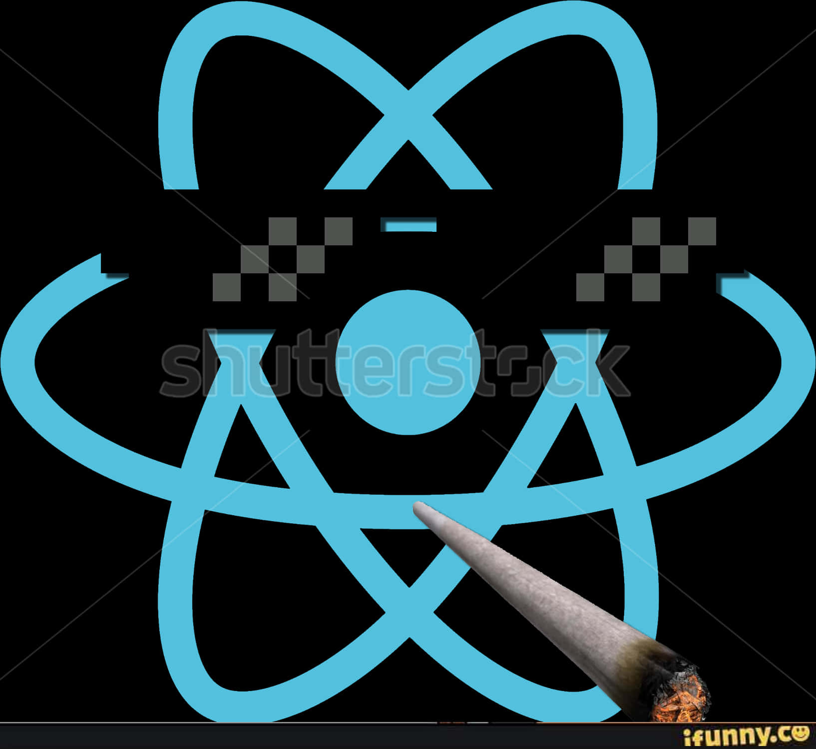 Atomic Thug Life Meme Illustration PNG Image