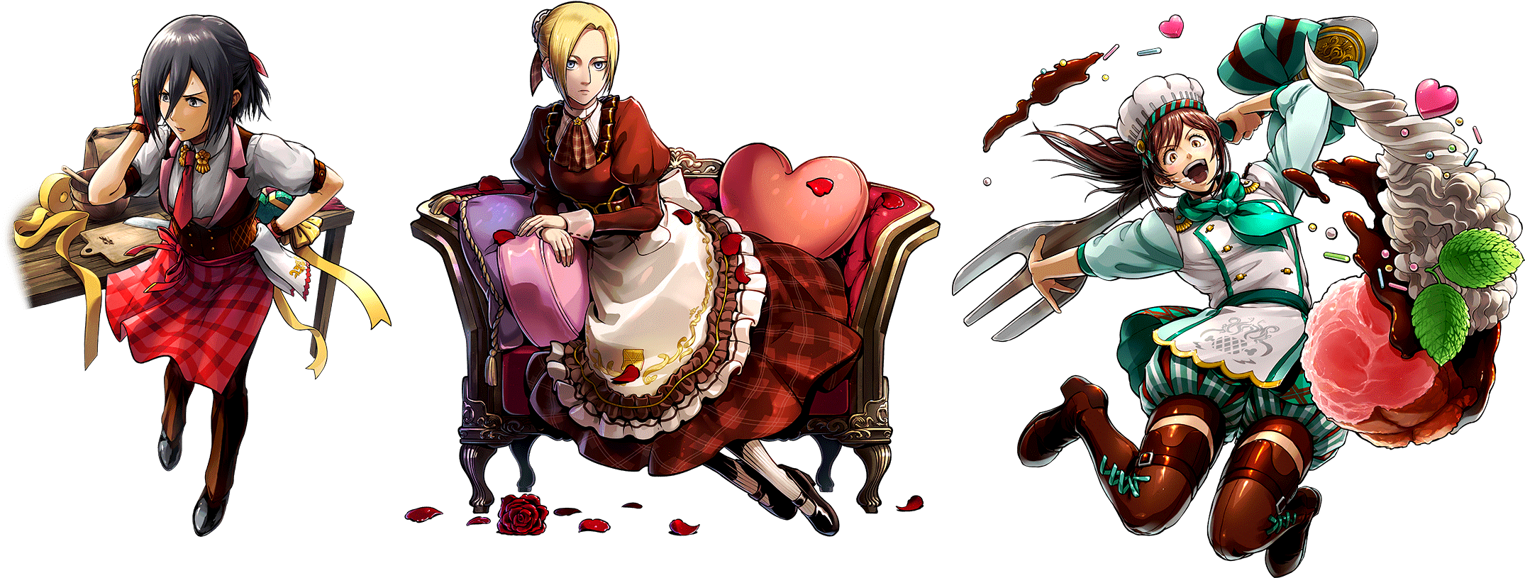 Attackon Titan Cafe Crossover PNG Image